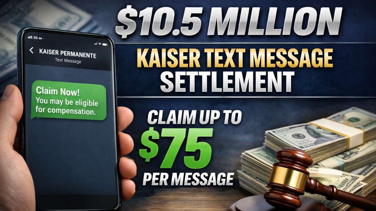$10.5 Million Kaiser Text Message Settlement: Claim Up to $75 Per Message