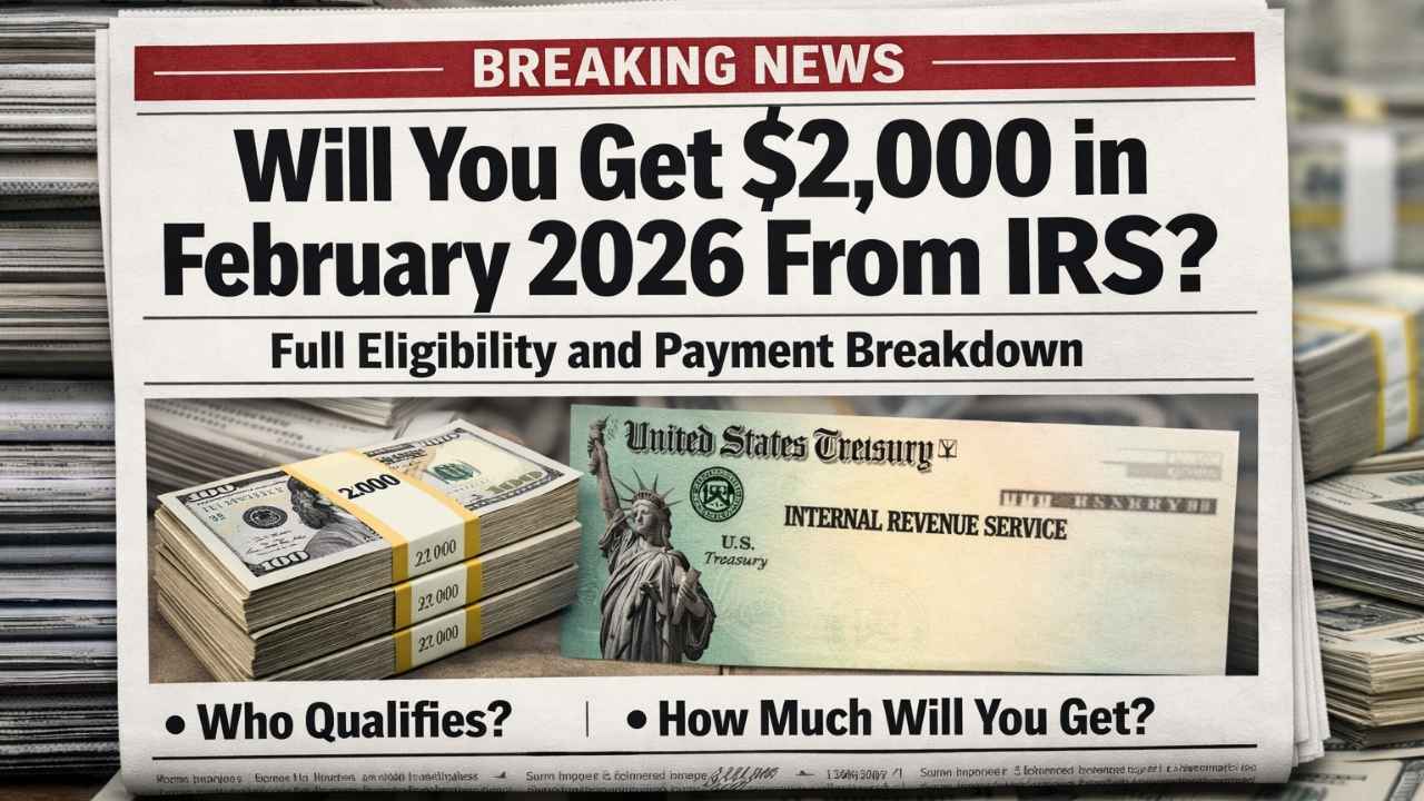 Will You Get $2,000 in February 2026 From IRS? Full Eligibility and Payment Breakdown