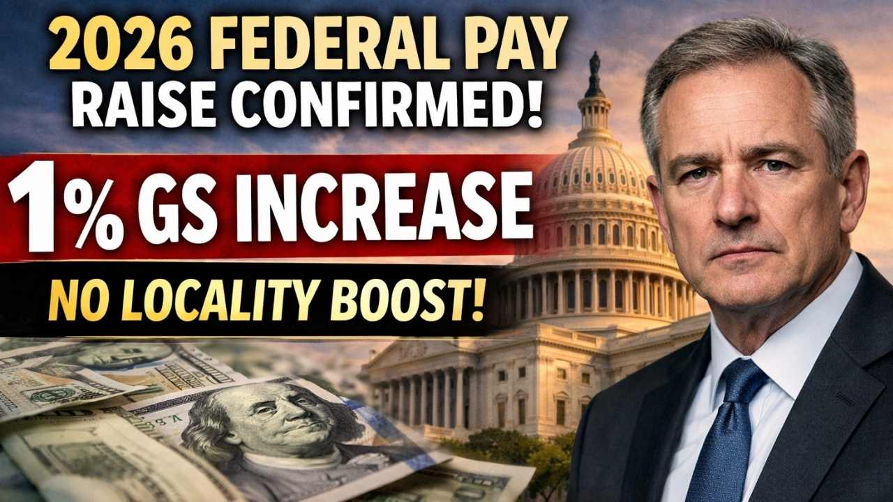 2026 Federal Pay Raise Confirmed With 1% GS Base Increase And Locality Pay Freeze