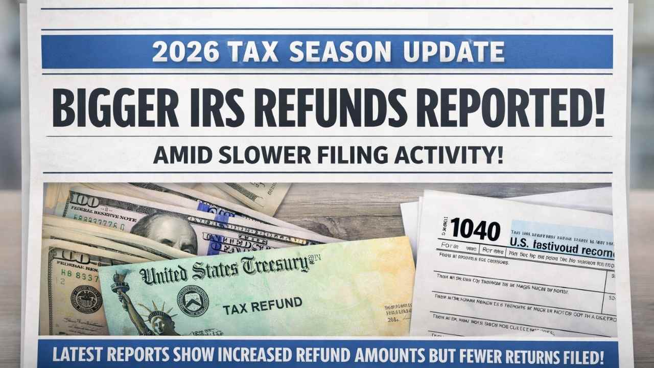 2026 Tax Season Update: Bigger IRS Refunds Reported Amid Slower Filing Activity!