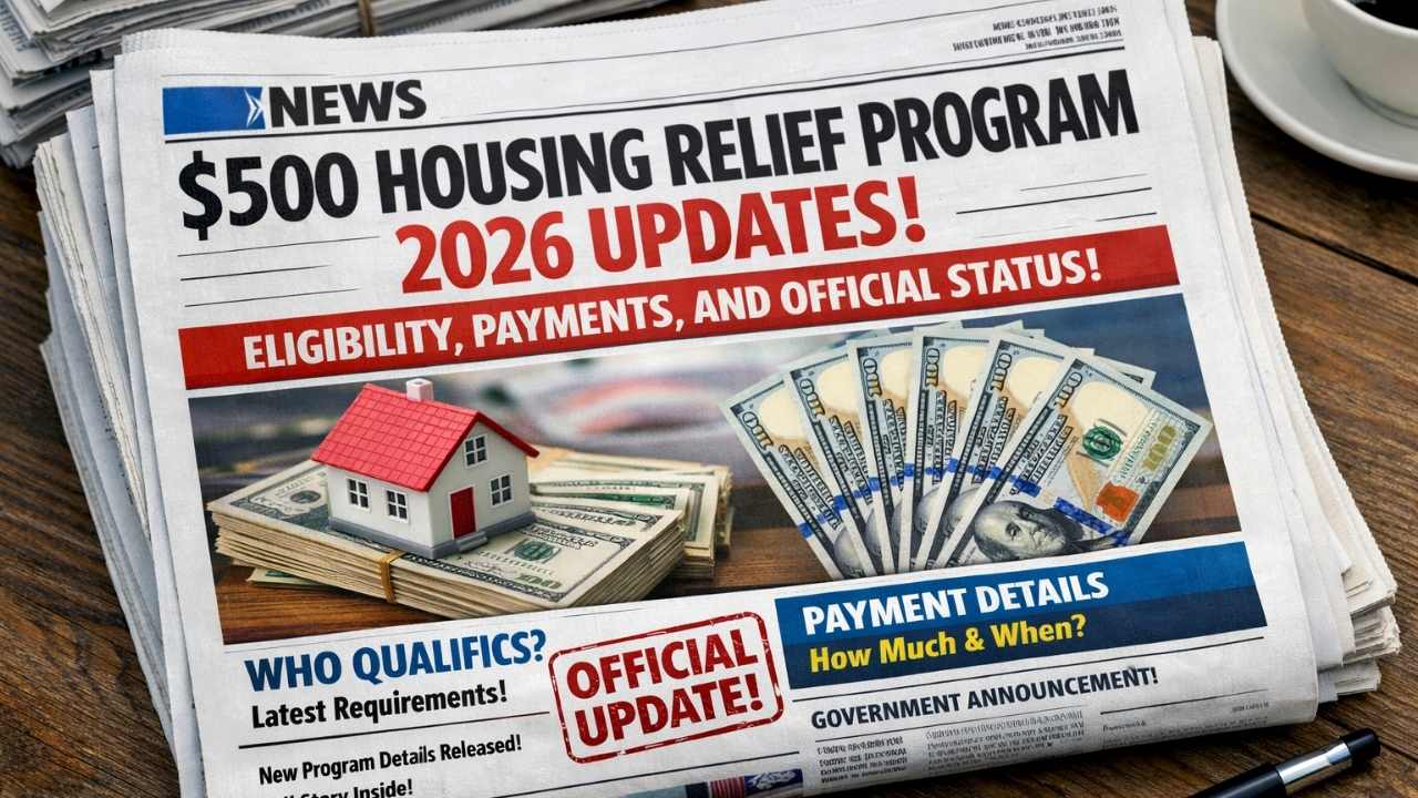 $500 Housing Relief Program 2026 Updates: Eligibility, Payments, and Official Status
