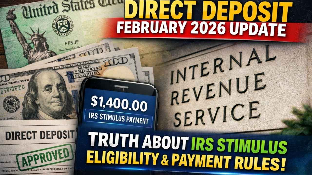 Direct Deposit February 2026 Update: Truth About IRS Stimulus Eligibility and Payment Rules