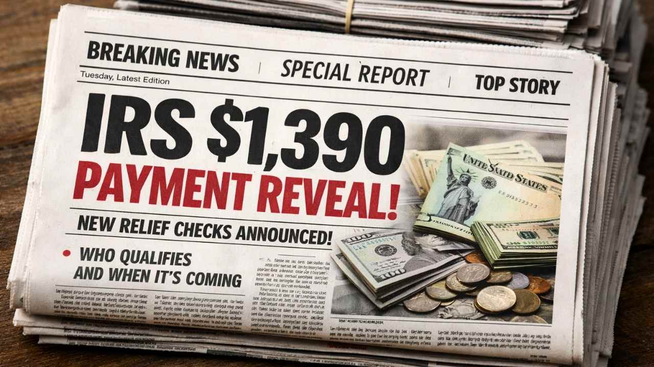 $1,390 IRS Payment Rumor Explained: Truth, Eligibility Facts, and Latest Official Updates Today