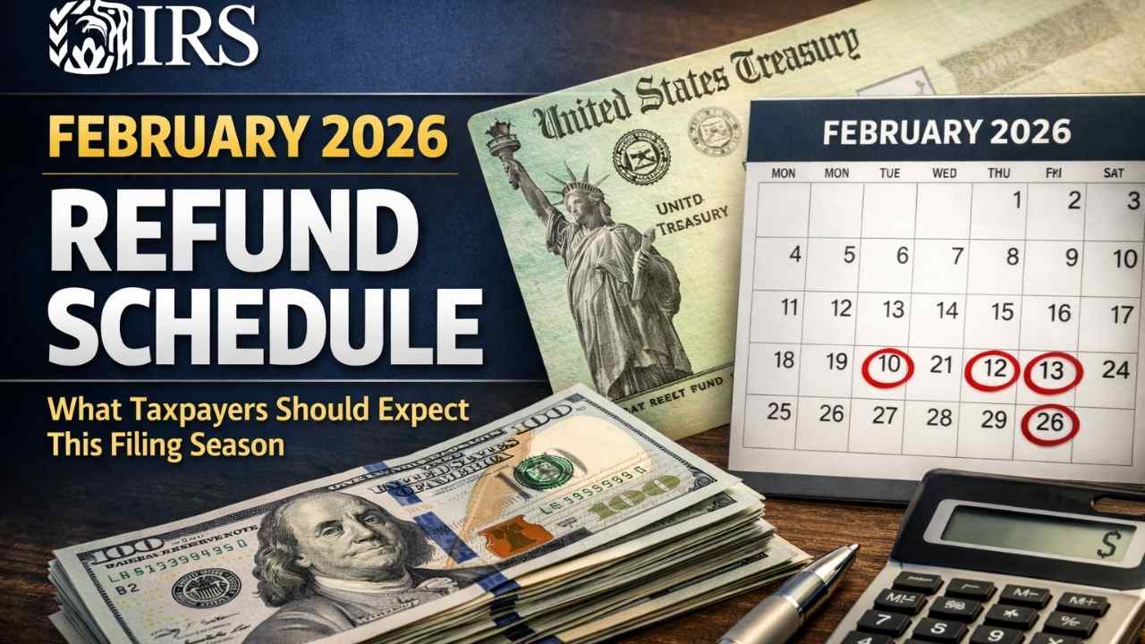 IRS February 2026 Refund Schedule What Taxpayers Should Expect This Filing Season
