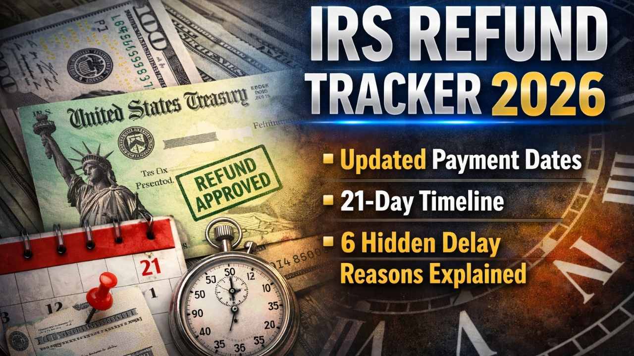 IRS Refund Tracker 2026: Updated Payment Dates, 21-Day Timeline, And 6 Hidden Delay Reasons Explained