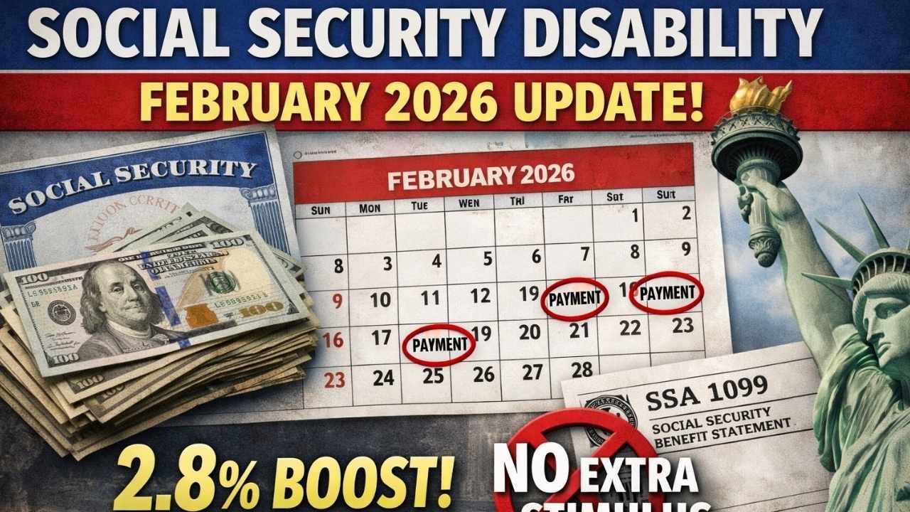 Social Security Disability February 2026 Update: 2.8% Boost, Payment Schedule, and No Extra Stimulus